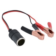 12v Car Cigarette Lighter Battery Clip Adapter Cable(red + Black) -38cm & 42cm