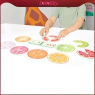 Lohobby Fruit Fractions for Kids Math Manipulatives Learning Activities Math Games