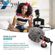 YOLO 1 Set Boya BY-MM1 Microphone, Cardioid Capacitive Video Microphones, Recording Shock Absorbers Universal Compact Audio Recording Mic Cameras