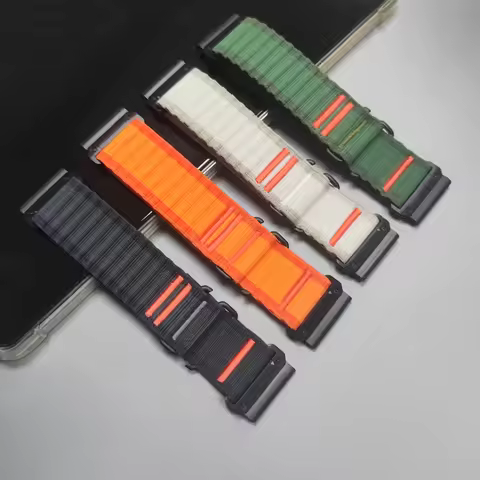 Alpine Watch Straps for Garmin Fenix 8 E 7 7X Pro 6 6X 5 5X Nylon Sports Band Forerunner 970 965 Ins