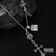 Chrome Hearts Double Cross Necklace Men's