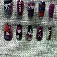 Blue Prison Blue Lock Ness Two-Dimensional Manicure Wearing Nails Anime Students