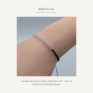 Soul Bracelet-Moonstone (Moonstone) Lucky Stone Mu Line Minimal Style