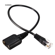 ✻★WA 3.5mm to RJ9 Jack Adapter PC Headset Audio Cable Converter Telephone Using