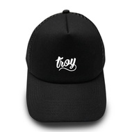 Troy Company Trucker Hat Black Mesh Hat Sign TC 2612