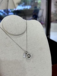 天萌珠宝吸金星招財辟邪保平安項鍊黑曜石款足銀9995g招財辟邪轉運珠