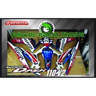 sticker stripe honda wave dash 110 v2