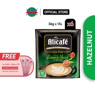 [6 PACKS] Alicafe Tongkat Ali & Ginseng White Coffee Hazelnut (36gm X 15 Sachets)