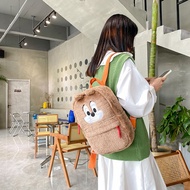 Crossbody กระเป๋าเป้สะพายหลังเด็ก กระเป๋าเป้สะพายหลังความจุขนาดใหญ่ กระเป๋าเป้สะพายหลังผู้หญิง กระเป๋าเป้สะพายหลังอะนิเมะ ตุ๊กตาสำหรับเด็ก กระเป๋าเป้เด็กชาย กระเป๋าใส่โทรศัพท์ กระเป๋าสะพายไหล่แบบคู่ กระเป๋าแมสเซนเจอร์ผ้ากำมะหยี่ กระเป๋าเป้ลายการ์ตูน