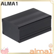 ALMA Aluminium Electric Box, Striped /Glossy Style Black Electric Box, Water Proof Split Type 46*76*