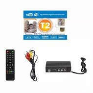 เครื่องรับสัญญาณทีวีH.265 DVB-T2 รองรับภาษาไทย 1080P เครื่องรับสัญญาณทีวีดิจิตอล Wifi Usb 2.0  Dvb T