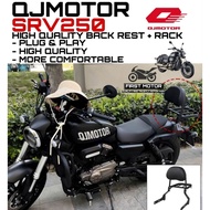 QJMOTOR SRV 250 SRV250 HIGH QUALITY BACKREST  BACK REST + RACK ACCESSORIES ACCESSORY MODIFIED MODIFY