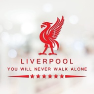 สติ๊กเกอร์ สะท้อนแสง ลิเวอร์พูล LIVERPOOL งานตัดประกอบ แผ่นใหญ่ คมชัด ทุกตัวอักษร