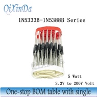 20PCS/lot 5W Zener Diodes 3.3V 3.6V 3.9V 4.3V 4.7V 5.1V 5.6V 6V 6.2V 6.8V 7.5V 8.2V 8.7V 9.1V 10V 11