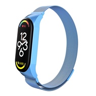 Milanese cho Mi Band 7 6 dây đeo correa Mi Band 4 thép không gỉ Me Vòng đeo tay miband6 band4 cho Mi