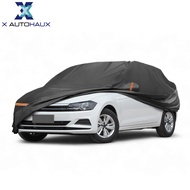 X AUTOHAUX Car Cover for VW Polo Mk6/Mk7/Mk8 2009-2024 - Spunlace Cotton All-Weather Waterproof Wind
