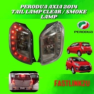 Perodua Axia 2014 Tail Lamp Clear / Smoke Lamp Lampu Belakang Rear 100% Baru High Quality