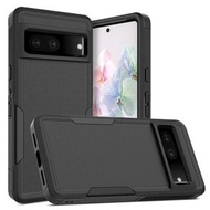 全城熱賣 - 適用於谷歌 Pixel 7 Pro 啟航 二合一PC+TPU手機殼（黑色）