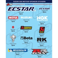 SUZUKI Stier/ Sponsor Sticker Motogp Ecstar Gsx150R, Gsx600, Gsx1000SUZUKI