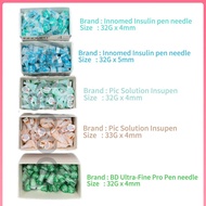 INSULIN PEN NEEDLE 32G & 33G / 4MM & 5MM  (  x1 Needle )