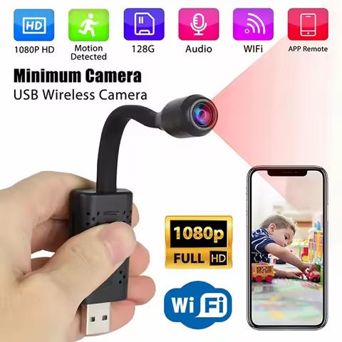 New Wifi Camera Mini High-definition 1080p Motion Detection Wifi Computer Usb Mini Night Vision Came