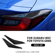 สำหรับ Subaru BRZ Toyota GR86 2021-2023 Airspeed คาร์บอนไฟเบอร์แท้2ชิ้นไฟท้ายหลังแต่งคิ้วอุปกรณ์ตกแต