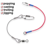 Bemper Umpan Kevlar Kawat Seling Armor Pancing Pelindung Anti Gigi Tajam Popping Trolling Jigging