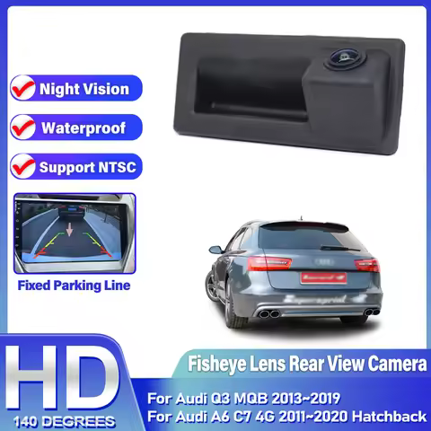 HD Reversing Camera For Audi A6 C7 4G 2011~2020 Hatchback Q3 MQB 2013~2019 Night Visioin Backup Rear