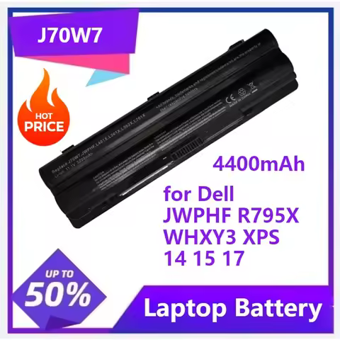 J70W7 for Dell JWPHF R795X WHXY3 XPS 14 15 17/17 3D L401x L501x L502x L701x L702x 312-1123 312-1127 