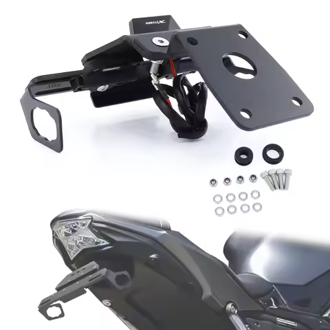 Motorcycle Foldable Tail Tidy Fender Eliminator License Plate Holder Z650 Ninja 650 ABS Ninja 650 KR
