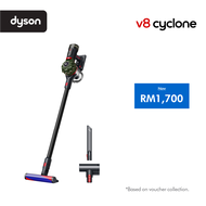 Dyson V8 Cyclone Cordless Vacuum | 30% more power | 60 mins run time | Lightweight | Vakum Lantai