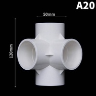 3D PVC Connectors 20/25/32/40/50mm 3 to 6 Way Heavy Duty PVC Couplers for Home Plumbing Agricultural