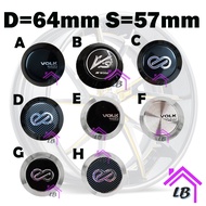 57MM High Quality Wheel Center Rim Cap Sport Rim Cap