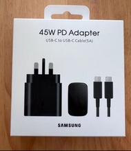 三星原廠45W快充火牛Type C旅行充電器（全新港版-未拆封）帶1.8m充電線——可發順豐