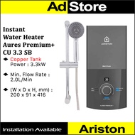Ariston Instant Water Heater Aures Premium+ CU 3.3 SB