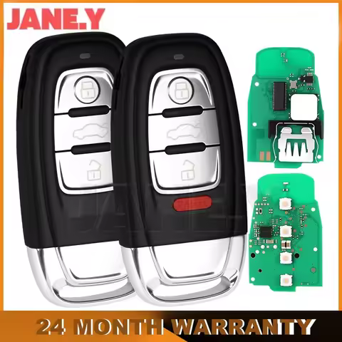 3/4Buttons Keyless Go Remote Key Fob For Audi A4 A5 A6L A7 A8 Q5 315/433/868Mhz 754J Smart Key 4G095