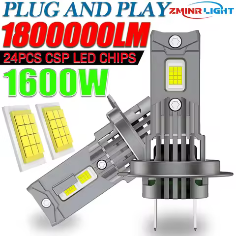 High Power H7 H4 H1 LED Bulbs for Car Headlight CANBUS Auto Lights Super Bright Turbo Lamp 9084 CSP 