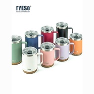 TYESO TYESO Large Capacity Thermos Cup with Lid 304 Stainless Steel Coffee Cup Rubber Mug with Handl