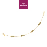 HABIB Amethyst Gemstone Bracelet in 375/9K Yellow Gold KR(9-2)FOR6B1794-AA