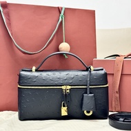 [Fishwater Boutique] High-Quality Imported Calfskin Ostrich Pattern Handbag Double Zipper Handbag Sh