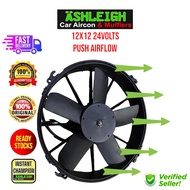 Universal 12x12 (24 VOLTS) PUSH Airflow Aux Fan Car Aircon