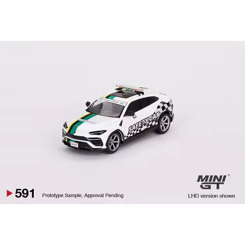 MINI GT Lamborghini URI White, Safety Car SUV Alloy Car