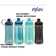 EPLAS (ELIANWARE) Big Water Bottle With Handle (1500ML / 2000ML), Water Tumbler, Botol Air, BPA Free