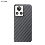 Pinkson適用于Realme真我GT2大師探索版手機殼凱夫拉芳綸纖維碳纖維保護套商務輕薄散熱男士新潮款高檔大氣露天優