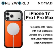 NOMAD Rugged Case iPhone 17 Pro 6.3 / Pro Max 6.9 | Strong Polycarbonate Frame | 15ft Drop Protectio