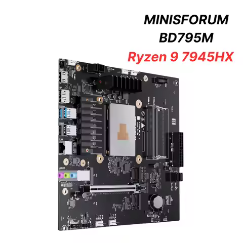 MINISFORUM BD795M Motherboard AMD Ryzen 9 7945HX M-ATX Radeon 610M DDR5 5200MT/s PCIe4.0 X16 2.5G LA