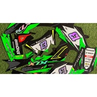 Klx DECAL / KLX DECAL STICKER / KLX DECAL HOLOGRAM COMBINATION FREE CUSTOM NAME AND NUMBER-0003