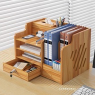 Office File Desk Multi-Layer Bookshelf Desktop A4 Storage Box Folder File Box Drawer Thickened File 