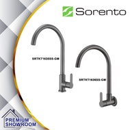 (NEW) SORENTO Kitchen Faucet (GUNMETAL) | Kitchen Sink Tap | Cold Water Tap Kitchen | SRTKT1635SS-GM