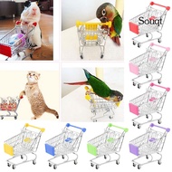 SQ Mini Lovely Cart Trolley Small Pet Bird Parrot Rabbit Hamster Cage Playing Toy